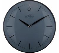 Horloge murale design radiocommandée, noire, 30 cm, style minimaliste