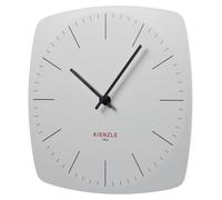 Horloge murale design, sans cadre, blanche, 246x246 mm, avec réglage automatique de l'heure (DCF)