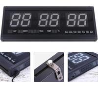 Horloge murale - Digital LED - Extra large 48 cm - Affichage 23 cm - Silencieuse - Piles non incluses - Noir