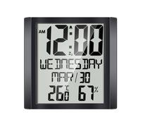 Horloge murale digitale plastique - Noir