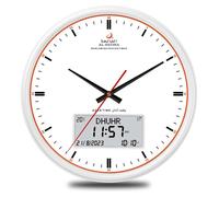 Horloge murale digitale pour l'appel à la prière (Azan), blanche, 33x33 cm