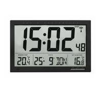 Horloge murale digitale radio-pilotée date et thermomètre