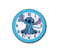 Horloge murale - DISNEY - Lilo et Stitch - 25 cm - Bleu - Décoration chambre enfant