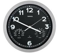MAUL 9059095 Horloge murale et de table Cercle Noir et Argent