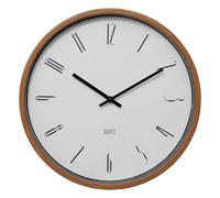 Horloge Murale Effet Bois Bratislav 35cm Blanc
