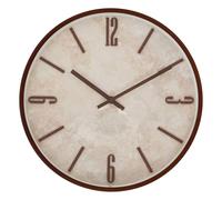 Horloge Murale Effet Travertin Nella 29cm Marron