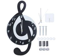 Horloge murale électronique innovante avec notes de musique, quartz silencieux tendance pour chambre d'enfant