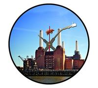Horloge Murale emblématique Pink Floyd Battersea Power Station Flying Pig en Forme de Disque Vinyle