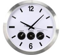 Horloge Murale En Aluminium Avec Trois Heures Country - Ø 45,5 Cm