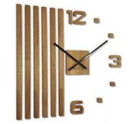 Horloge murale en bois de chêne Lamelle 60 cm FlexiStyle z230