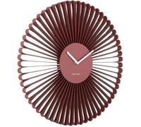 Horloge murale en métal Cascara rouge