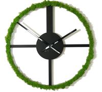Horloge murale en métal noir avec mousse Flexistyle z21e, 50cm