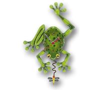 Horloge murale en résine, verte, 28,5 cm, lot de 2