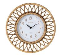 Horloge Murale en Rotin ""Wonder"" 40cm Naturel