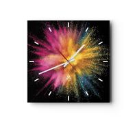 ARTTOR Horloge Décorative Moderne Carrée 40x40 cm Abstrait - 4529