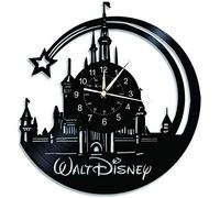Horloge Murale en Vinyle, Mickey Mouse Vintage Horloge Murale, Cadeaux Cartoon Horloge Disney Cadeaux d'anniversaire à la Main Accueil Décoration Murale,A,Without Light