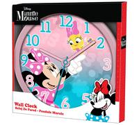 Horloge murale enfant Kids Licensing Disney Minnie Rose 25 cm