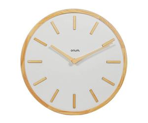 Horloge murale Epsilon Ø 30 cm - Bois naturel