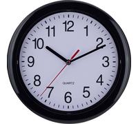 Horloge murale EUROTIME 22221 à quartz 25 cm noir