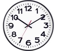 Horloge murale EUROTIME 53820-05 radiopiloté(e) 30 cm noir