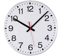 Horloge murale EUROTIME 55000 radiopiloté(e) 30 cm x 300 mm x 300 mm x 300 mm blanc fonction déconomie dénergie