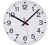 Horloge murale EUROTIME 55000 radiopiloté(e) 30 mm blanc
