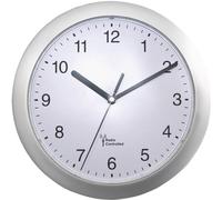 Horloge murale EUROTIME 56787 radiopiloté(e) 25 cm x 38 mm argent