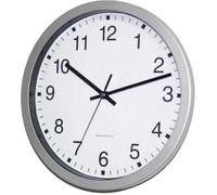 Eurotime Horloge murale analogique 56831-07 radiopilotée 30 cm x 43 mm argent