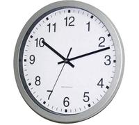 Eurotime Horloge murale analogique 56831-07 radiopilotée 30 cm x 43 mm argent