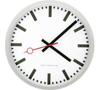 Horloge murale EUROTIME 59530-07 radiopiloté(e) 35 cm argent mécanisme d'horloge silencieux