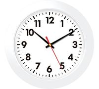 Horloge murale EUROTIME 80511-00 à quartz 30.5 cm blanc