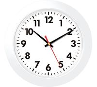Horloge murale EUROTIME 80511-00 à quartz 30.5 cm blanc