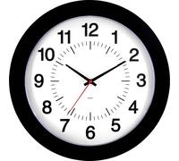 Horloge murale EUROTIME 80514-05 à quartz 30.5 cm noir