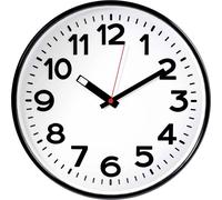 Horloge murale EUROTIME 82320 à quartz 30 mm x 50 mm noir