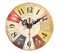 Horloge Murale Extra-Petite 4,5 Pouces, Décoration Murale D'horloge Suspendue de Style Vintage de 12 Cm, Décoration D'horloge Murale Numérique de Salon de Bureau à Domicile Antique de Style(#2)