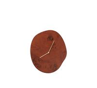 Horloge Murale Ferm Living Melt en Bois de Racine Teinté Foncé