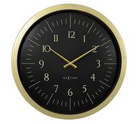 Horloge murale Galaxy dorée, blanche et noire, 40 cm, horloge au design moderne