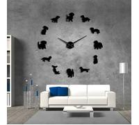 Horloge murale - Géante - Effet miroir - Silencieuse - Design contemporain