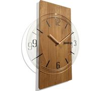 Horloge murale géométrique en bois 40cm, z240-td-dx