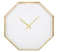 Horloge murale Goldy Octagonal octogonale en fer doré