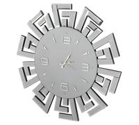 Horloge murale grise moderne en bois pour le salon et le bureau
