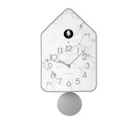 Guzzini - QQ-UP Horloge Murale avec Pendule - Gris foncé, 18,8x9,8xh37 cm - 168605177
