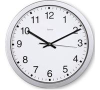 Hama Horloge murale Majorque 00185870 – Quartz analogique, pile incluse, argenté