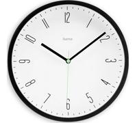 Horloge murale Hama 00185882 à quartz 25 cm x 25.00 mm x 25.00 mm x 4.00 mm noir