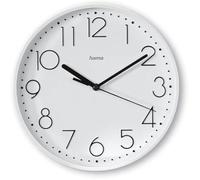 Hama Horloge murale Salina – sans tic-tac, à quartz, Ø 22 cm, grands chiffres, blanc