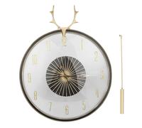 Horloge murale,Horloge à pendule,Horloge murale suspendue,Horloge murale suspendue en laiton,Horloge murale ronde,Décoration d'horloge murale