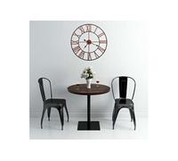 vidaXL Horloge murale métal 58 cm rouge