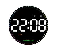 Horloge murale horloge lectronique affichage LED horloge murale grande police thermomtre calendrier perptuel
