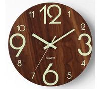 Horloge Murale Horloge murale lumineuse Moderne Design intemporel avec -SONOOK®- circulaire Super Silencieuse Horloge Salon30cm