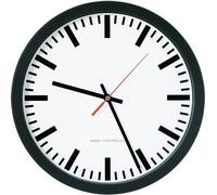 Horloge murale horloge radio Ku.noir D.250mm 1,5V poutre D.250mm
